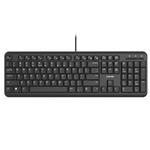 Canyon HKB-20, klávesnica, USB, séria Velvet Tread, 104 kláv, 13 multimed., tichá, štíhla, čierna, SK/CZ CNS-HKB02-CS