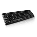 Canyon KB-1, klávesnica, USB, 104 kláves, odolná proti poliatiu tekutinou, štíhla, čierna, SK/CZ CNE-CKEY01-CS