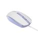 Canyon M-10, symetrická optická myš s efektom hladkého posuvu, USB, 1.000 dpi, 3 tlač, bielo-fialová