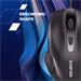 Canyon M-6, optická myš, USB, 3200 dpi, 6 tlačidiel, ergonomická, 1,5m kábel, výdrž 3 mil kliknutí, čierna