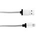 Canyon MFI-3, 1m prémiový opletený kábel Lightning/USB, MFI schválený Apple, tmavo-šedý CNS-MFIC3DG