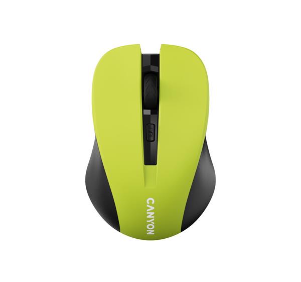 Canyon MW-1, Wireless optická myš USB, 800/1000/1200 dpi, žltá CNE-CMSW1Y