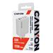 Canyon OnCharge 120ACC, vysokorýchlostná univerzálna nabíjačka do steny, 120W, 3x USB-C , 1x USB-A, biela CNS-CUW120ACC