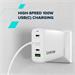 Canyon OnCharge 120ACC, vysokorýchlostná univerzálna nabíjačka do steny, 120W, 3x USB-C , 1x USB-A, biela CNS-CUW120ACC