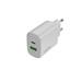Canyon OnCharge 200, univerzálna nabíjačka do steny, 1x USB-C + 1x USB-A, PD 20W, biela CNE-CHA200-21