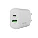 Canyon OnCharge 200, univerzálna nabíjačka do steny, 1x USB-C + 1x USB-A, PD 20W, biela CNE-CHA200-21