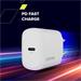 Canyon OnCharge 200, univerzálna nabíjačka do steny, 1x USB-C, PD 20W, biela CNE-CHA200-01