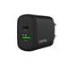Canyon OnCharge 250, univerzálna nabíjačka do steny, 1x USB-C + 1x USB-A, PD 25W, čierna CNE-CHA250-31