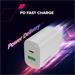 Canyon OnCharge 250, univerzálna nabíjačka do steny, 1x USB-C + 1x USB-A, PD 25W, čierna CNE-CHA250-31