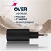 Canyon OnCharge 250, univerzálna nabíjačka do steny, 1x USB-C + 1x USB-A, PD 25W, čierna CNE-CHA250-31