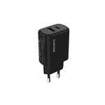 Canyon OnCharge 250, univerzálna nabíjačka do steny, 1x USB-C + 1x USB-A, PD 25W, čierna CNE-CHA250-31