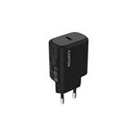 Canyon OnCharge 250, univerzálna nabíjačka do steny, 1x USB-C, PD 25W, čierna CNE-CHA250-11
