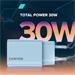 Canyon OnCharge 30CL, univerzálna cestovná nabíjačka do steny 1x USB-C, 30W PD, biela CNE-CHA30CLW