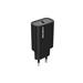 Canyon OnCharge 30CL, univerzálna cestovná nabíjačka do steny 1x USB-C, 30W PD, čierna CNE-CHA30CLB