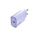 Canyon OnCharge 30CL, univerzálna cestovná nabíjačka do steny 1x USB-C, 30W PD, fialová CNE-CHA30CLPU
