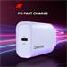 Canyon OnCharge 30CL, univerzálna cestovná nabíjačka do steny 1x USB-C, 30W PD, fialová CNE-CHA30CLPU