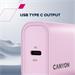 Canyon OnCharge 30CL, univerzálna cestovná nabíjačka do steny 1x USB-C, 30W PD, fialová CNE-CHA30CLPU