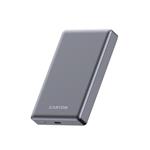 Canyon OnCharge 510, Powerbank, 10.000 mAh, in: USB-C, out: USB-C PD 20W + Wireless Magnet 15W, štíhla, šed CNS-CPB510DG