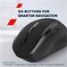 Canyon OnClick 17, ergonomická bezdrôtová optická myš, USB prijímač, 6 tlačidiel, 800/1200/1600 DPI, čierna CNE-CMSW17B