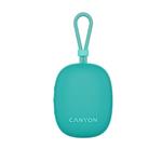 Canyon OnMove 12, prenosný Bluetooth v5.3 reproduktor, 5W, TWS, IPX7, 12 hod, USB-C nab., mätovo - zelený CNE-CBTSP12MT
