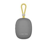 Canyon OnMove 12, prenosný Bluetooth v5.3 reproduktor, 5W, TWS, IPX7, 12 hod, USB-C nab.,šedý CNE-CBTSP12GY