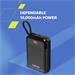 Canyon OnPower 104, powerbanka 10 000 mAh, 22,5 W, USB-C / USB-A, integrované káble USB-C + Lightning, čiern CNS-CPB104B