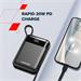 Canyon OnPower 104, powerbanka 10 000 mAh, 22,5 W, USB-C / USB-A, integrované káble USB-C + Lightning, čiern CNS-CPB104B