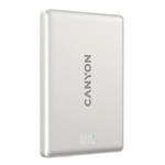 Canyon OnPower 500, Powerbank, 5.000 mAh, MagSafe, 20W USB-C, 15W Bezdrôtové nabíjanie, displej, šedá CNS-CPB500G