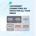Canyon OnPower 610, Powerbank, 60.000 mAh, displej, in: USB-C, out: 3x USB-C, PD 100W, 3x USB-A, QC 3.0, bi CNS-CPB610W