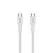 Canyon OnWire CCAP60CL, kábel nab. a synchr., USB-C / USB-C, 60W PD, 480Mbps, opletený, 1 m, biely CND-CCAP60AB10W