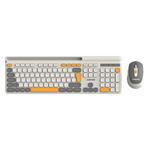 Canyon SET-W5, Wireless bezdrôtové combo - multimed. klávesnica, SK/CZ + opt. myš až 1600 dpi, svetlo še CNS-HSETW5BG-CS
