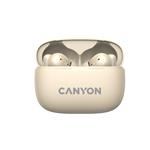 Canyon TWS-10, On Go, 10 ANC, True Wireless Bluetooth slúchadlá do uší, nabíjacia stanica v kazete, béžové CNS-TWS10BG