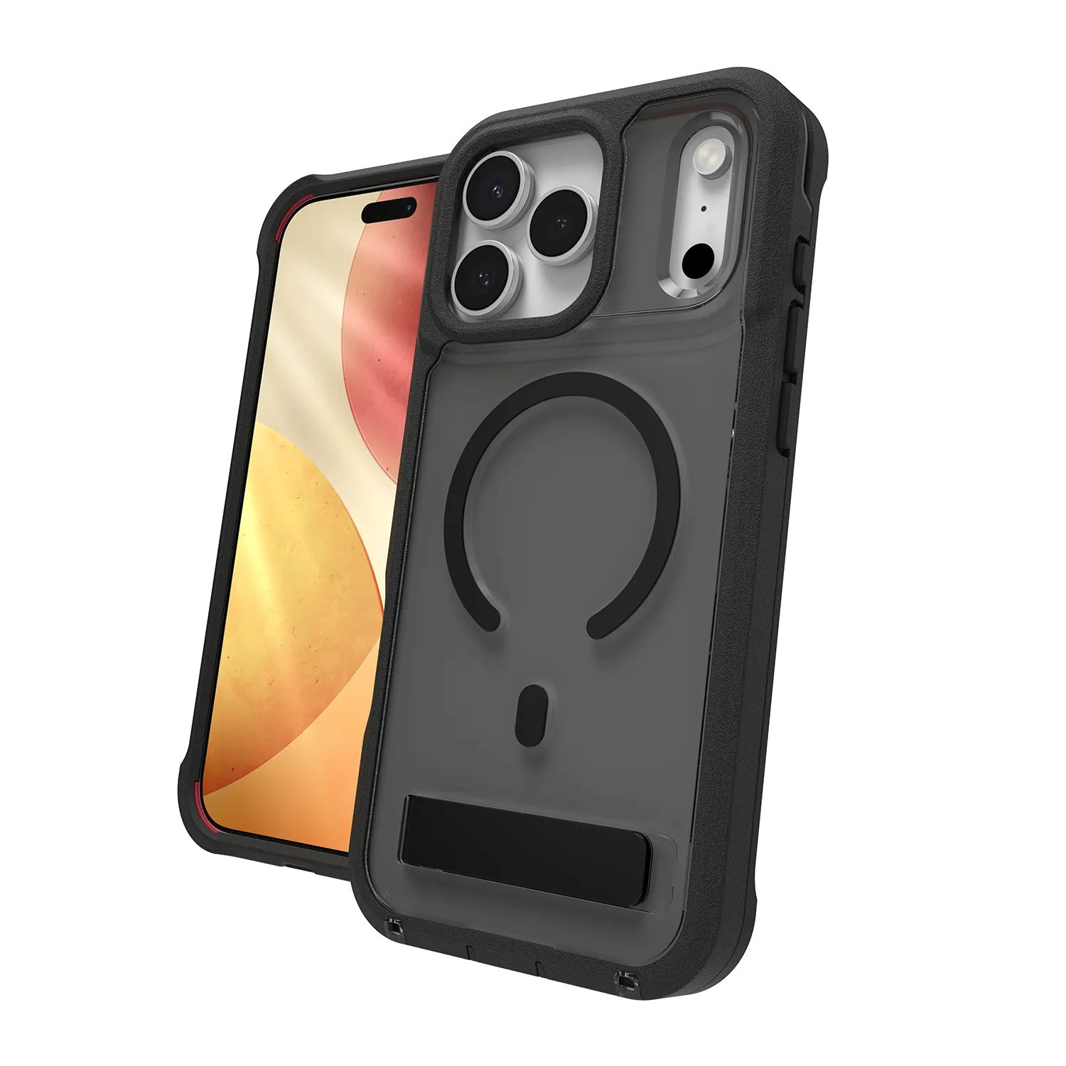 Case Rainier Snap Kickstand Apple iPhone 18 Pro / 17 Pro - Smoke Black 702322329