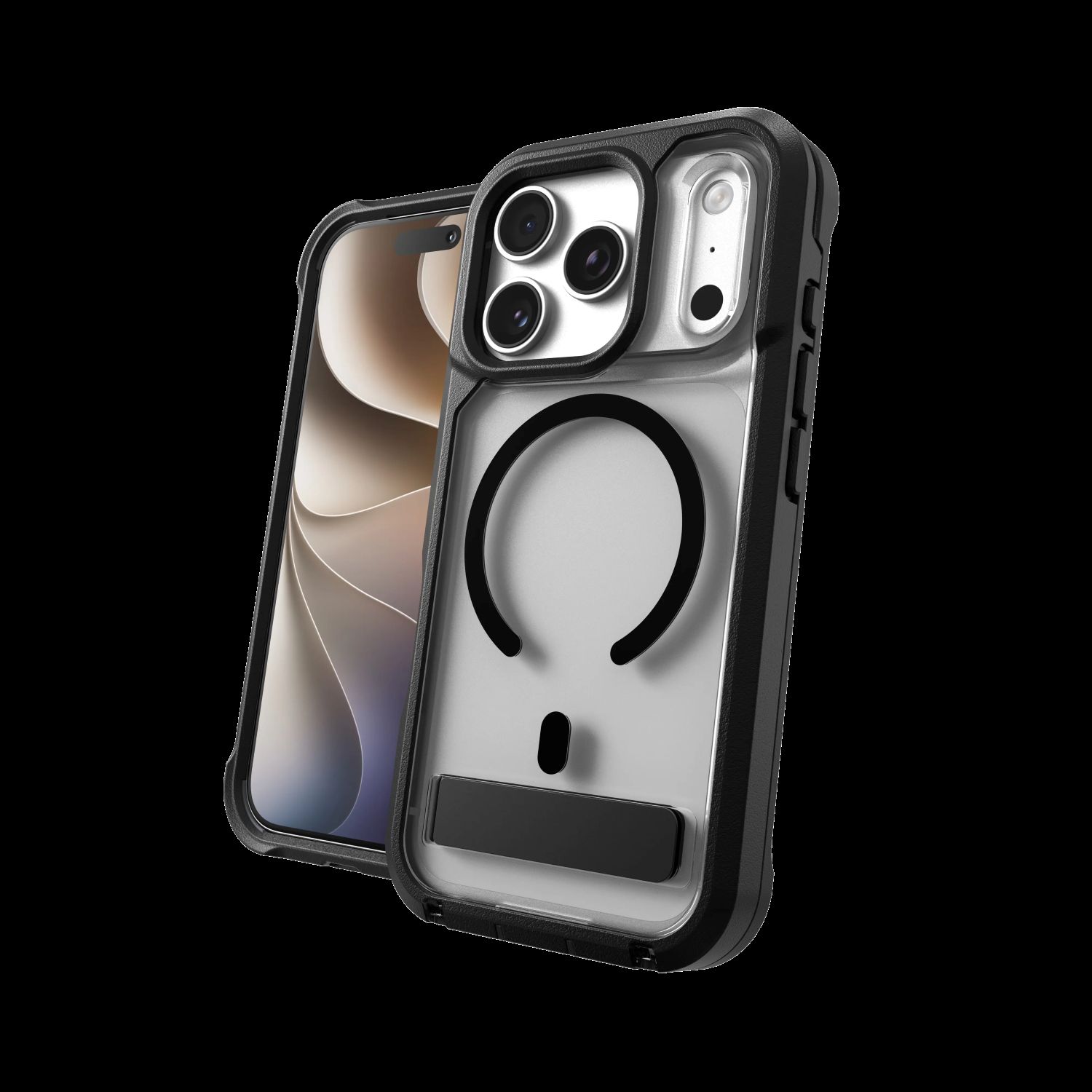 Case Rainier Snap Kickstand Apple iPhone 18 Pro Max / 17 Pro Max - Black 702322328