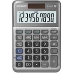 Casio Kalkulačka MS 100 FM, strieborná, stolová s prevodom meny, výpočtom marže, DPH, %