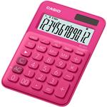 Casio Kalkulačka MS 20 UC RD, tmavo ružová, dvanásťmiestna, duálne napájanie