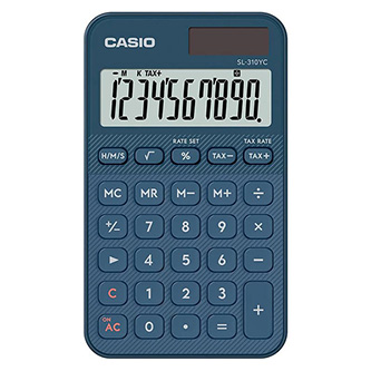 Casio Kalkulačka SL 310 YC NY, modrá, desaťmiestna, duálne napájanie