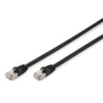CAT 6 S-FTP outdoor patch cable, Cu, PE, AWG 27/7, length 10 m, black sheath color DK-1644-100/BL-OD