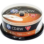 CD-RW HP 80 min. 4-12x 25-cake 4710212129432