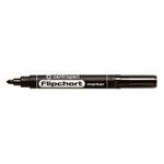 Centropen, flipchart markier 8550, čierny, 10ks, 2.5mm, neprepíja sa cez papier, cena za 1ks 585500112