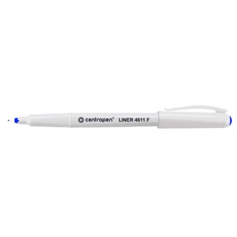 Centropen, liner 4611, modrý, 10ks, 0.3mm, jemný plastový hrot, cena za 1ks 246110106