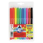 Centropen, sada popisovačov 7550, color, 10ks, 1mm, válcový hrot odolný proti zatlačení 775501010