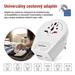 Cestovný univerzálny adaptér pre cudzincov do strednej Európy, 1×USB-C, 1×USB-A 8592920158821