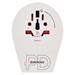 Cestovný univerzálny adaptér pre cudzincov do strednej Európy, 1×USB-C, 1×USB-A 8592920158821