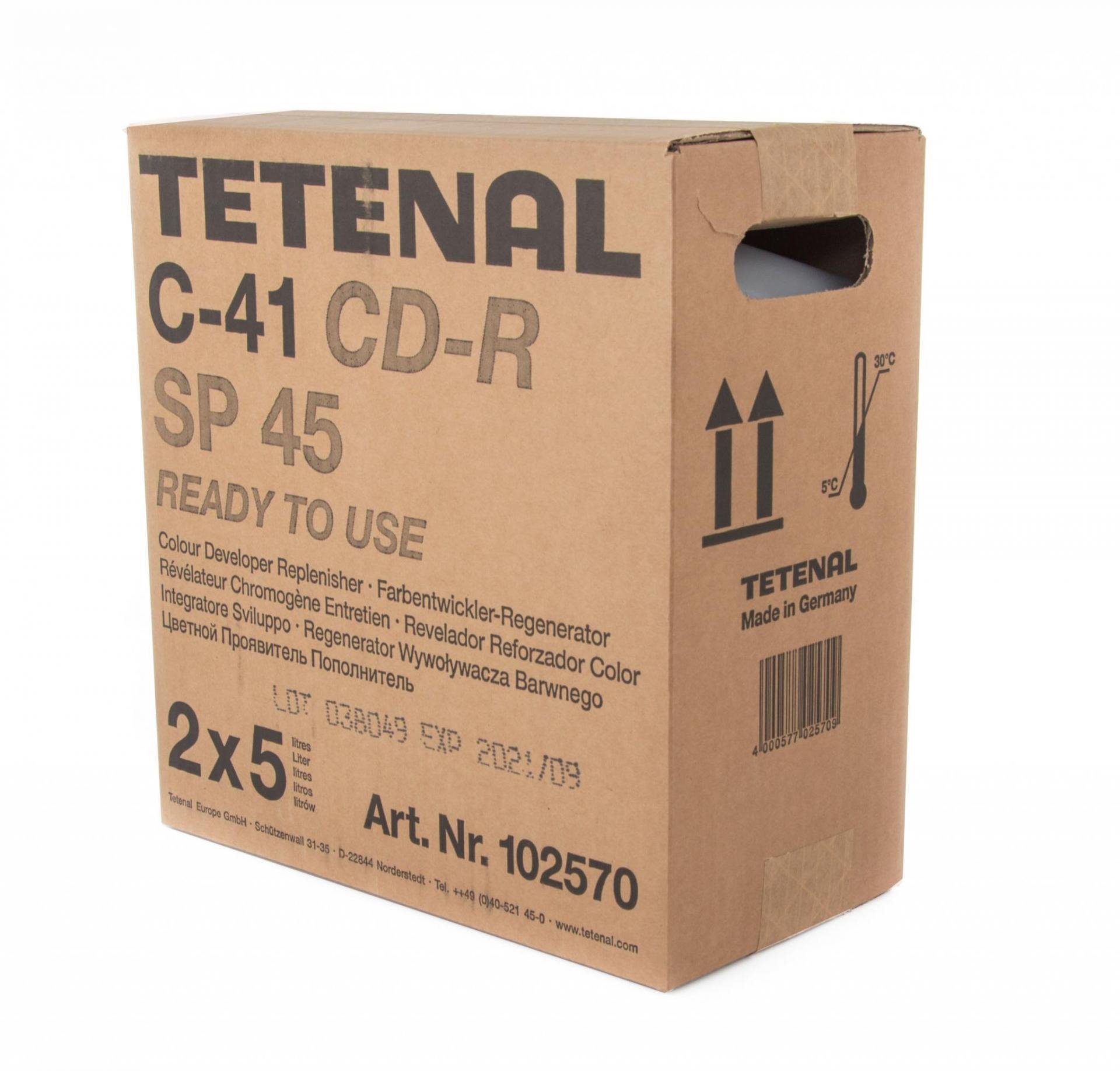 Chémia pre minilaby Tetenal C-41 CD-R SP45 2x5 l vývojka 102570