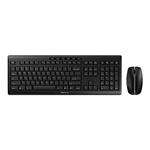 CHERRY STREAM DESKTOP - Klávesnice a sada myši - bezdrátový - 2.4 GHz - anglická - klávesový spínač JD-8500EU-2
