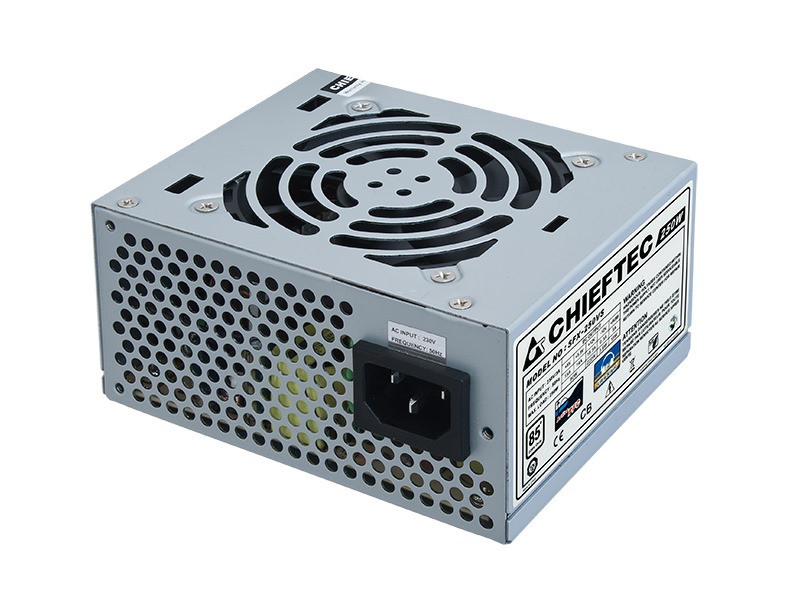 CHIEFTEC zdroj SFX-250VS / 250W / SFX formát / 80mm fan / akt. PFC / 85+