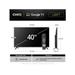 CHiQ L40FT TV 40", FHD, smart, Google TV, dbx-tv, Dolby Audio, Frameless