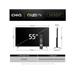 CHiQ U55QST TV 55", UHD, QLED, ultratenká, Google TV, DLG 120 Hz, Dolby Audio, Frameless, metalická