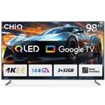 CHiQ U98F8TG TV 98", QLED, Smart Google, 144 Hz, Ultra HD, Dolby Audio, HDR 10 U98F8TG PRO